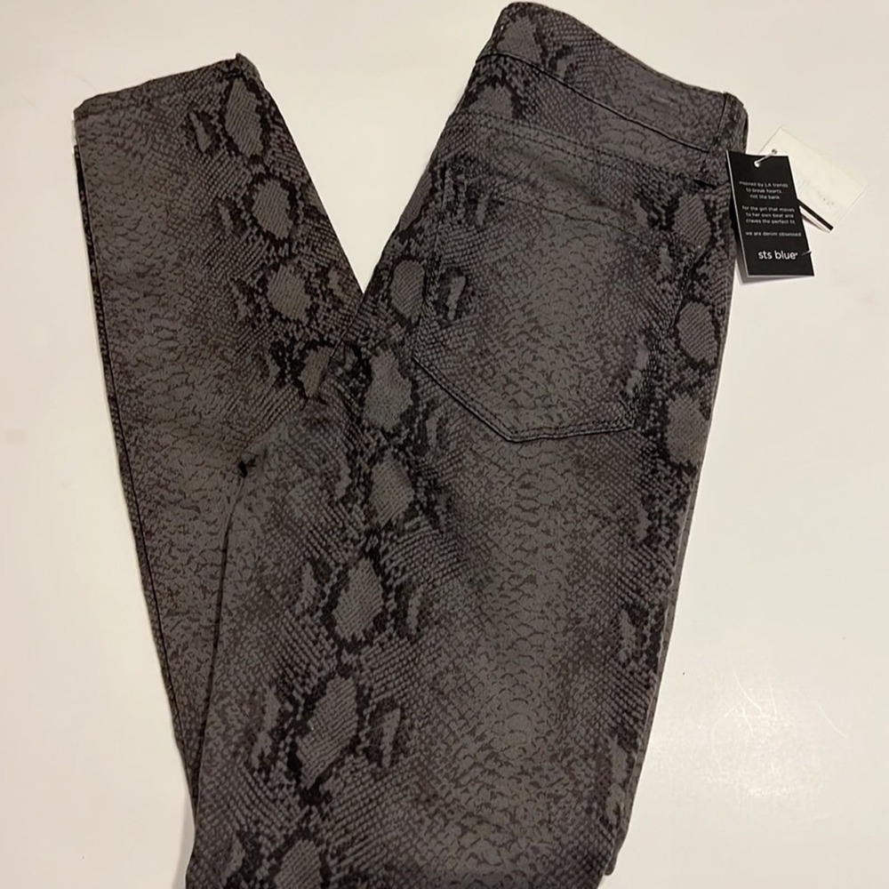 Sts Blue Snakeskin Pants Size 25 Skinny jeans - Picture 3 of 4